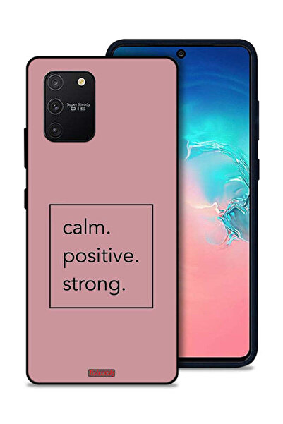 Tolwak غطاء حماية لهاتف سامسونج جالكسي S10 لايت - هادئ، إيجابي، قوي