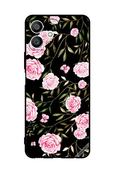 Covernex غطاء حماية لهاتف Honor Play6T Pro بنقشة ورود وردية في باقات من الأور...