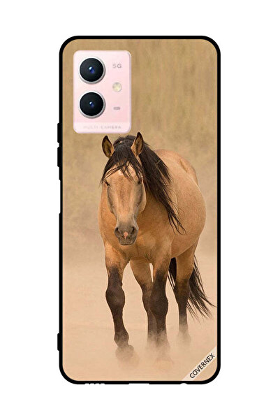 Covernex غطاء حماية لهاتف vivo Y33s 5G سباق الخيل البني