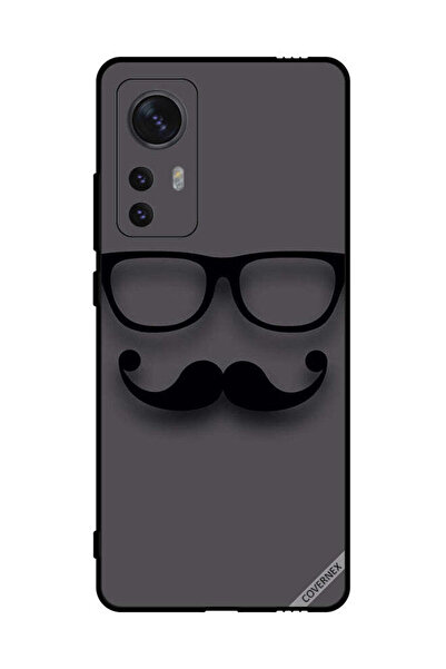 Covernex غطاء حماية لهاتف شاومي 12 أسود زجاجي وشارب