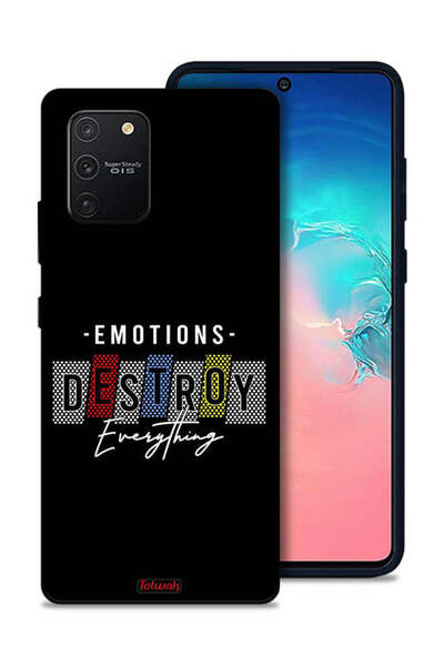 Tolwak غطاء حماية لهاتف سامسونج جالكسي S10 لايت - العواطف تدمر كل شيء