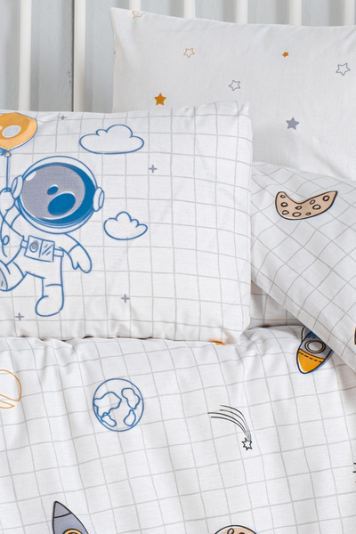 Kanz Ranforce Baby Duvet Cover Set - Space