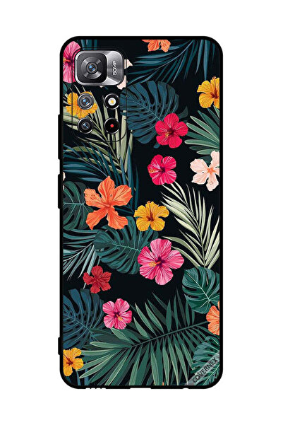 Covernex غطاء حماية لهاتف شاومي ريدمي نوت 11S 5G، زهور متعددة الألوان وريش أخ...