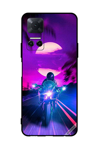 Covernex غطاء حماية لهاتف Honor Play6T - راكب الدراجة النارية يترك القمر خلفه