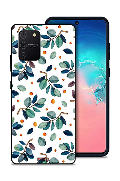 Tolwak غطاء حماية لهاتف سامسونج جالكسي S10 لايت بنقشة أوراق الشجر