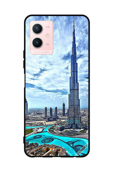 Covernex غطاء حماية لهاتف فيفو Y33s 5G برج خليفة - غيوم مؤثرة