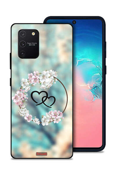 Tolwak غطاء حماية لهاتف سامسونج جالاكسي S10 لايت بتصميم قلوب في خاتم