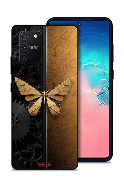 Tolwak غطاء حماية من الفولاذ بتصميم فراشة من سامسونج جالكسي S10 لايت