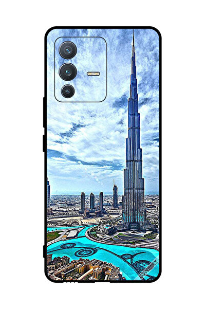 Covernex غطاء حماية لهاتف فيفو S12 برو - برج خليفة - غيوم مؤثرة