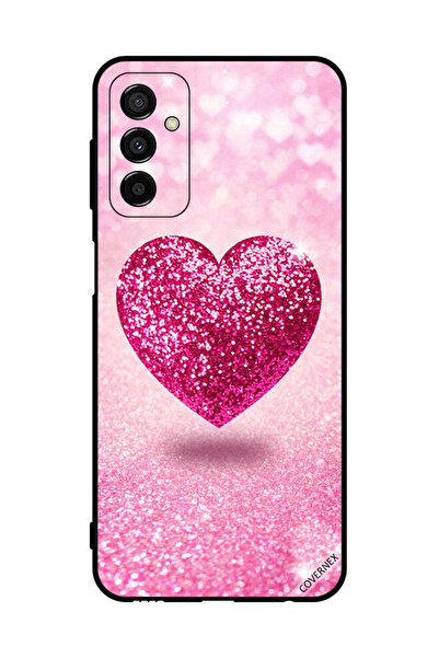 Covernex Protective Case Cover For Samsung Galaxy F23 Pink Glitter Heart