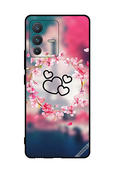 Covernex غطاء حماية لهاتف فيفو S12 قلوب سوداء