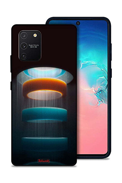 Tolwak غطاء حماية لهاتف سامسونج جالكسي S10 لايت بنمط حلقات فنية
