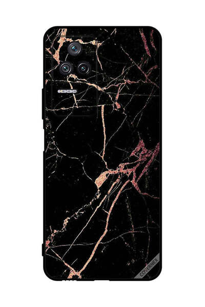 Covernex غطاء حماية لهاتف شاومي ريدمي K40S بنمط رخامي أسود