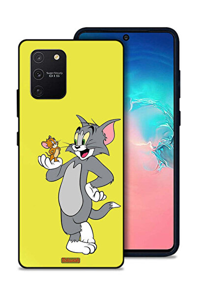 Tolwak غطاء حماية لهاتف سامسونج جالكسي S10 لايت بتصميم توم وجيري