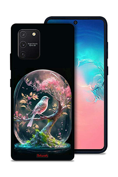 Tolwak غطاء حماية لهاتف سامسونج جالكسي S10 لايت بتصميم طائر في جرة
