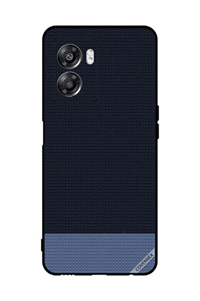 Covernex غطاء حماية لهاتف Oppo A57 بنقشة أشكال منقطة باللون الأزرق