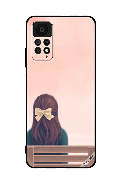 Covernex غطاء حماية لهاتف شاومي ريدمي نوت 11 برو 5G، فتاة جميلة على مقعد