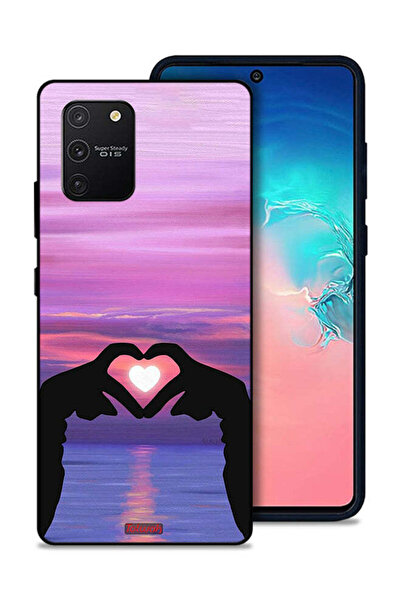 Tolwak غطاء حماية بتصميم قلب وقمر من سامسونج جالكسي S10 لايت