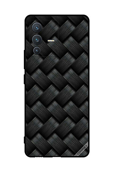 Covernex غطاء حماية لهاتف فيفو S12 بنمط خطوط سوداء