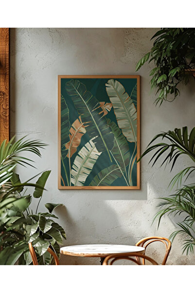 alphobitasarım Pictură cu frunze de plante tropicale