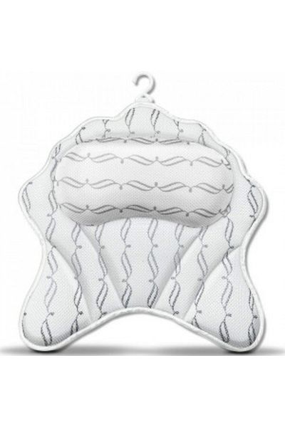 Blusmart Ergonomic Bath Pillow 3D Mesh, 6 Suction Cups, 45 X 45 X 7 cm