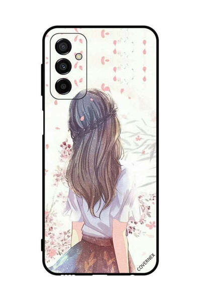 Covernex غطاء حماية لهاتف سامسونج جالاكسي M23 - فتاة لطيفة في تفكير عميق