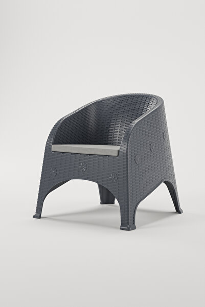 Çavdar Group Olivia Tekli Minderli Bahçe Koltuğu Balkon Teras Bahçe Sandalyesi