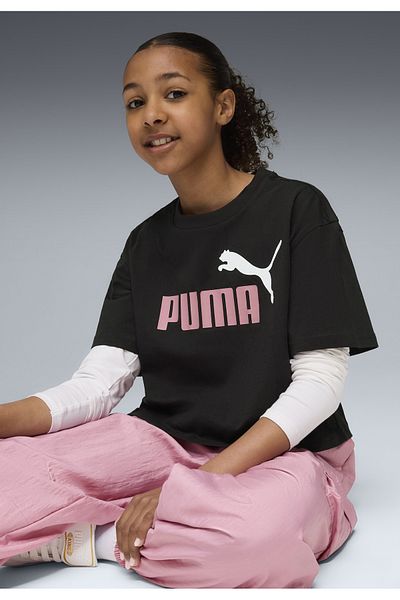 Puma Dětské tričko Essentials 2 Colour No. 1 PUMA Logo Short Length Tee