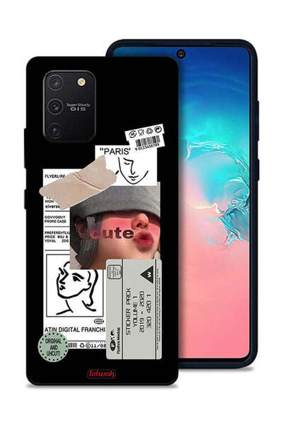 Tolwak غطاء حماية لهاتف سامسونج جالكسي S10 لايت بملصق لطيف