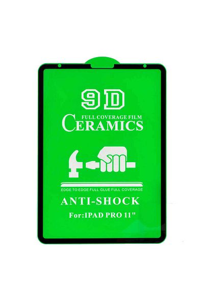 joiecreatif iPad Pro 12.9 2022 M2 Compatible Joec Tablet Ceramic Screen Protector-Black