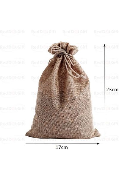 Generic REDDOTGIFT® Pack of 12 Burlap Pouch, Drawstring Gift Bags, Hessian Jute Bags Used for Gift Packing,