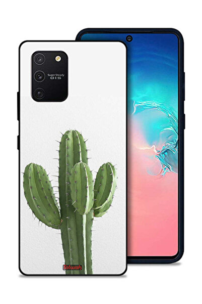 Tolwak غطاء حماية لهاتف سامسونج جالاكسي S10 لايت بنقشة نبات الصبار