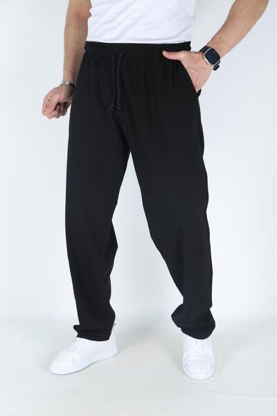 MYRAB DENİM Men's Linen Look Loose Fit Comfortable Fit Pants