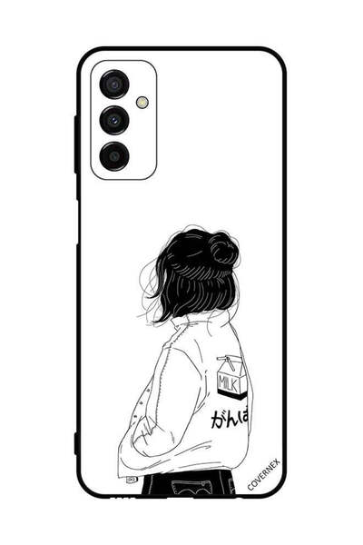 Covernex غطاء حماية لهاتف سامسونج جالاكسي M23 فتاة تفكر بعمق كبير