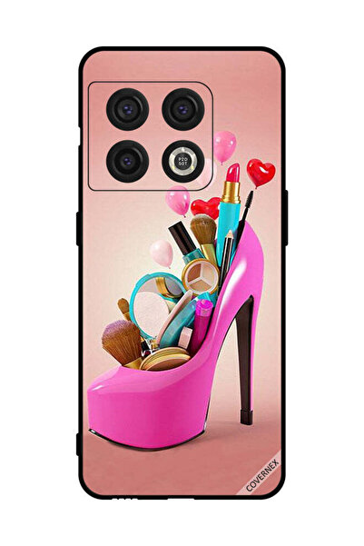 Covernex غطاء حماية لهاتف OnePlus 10 Pro حذاء وردي مع أدوات مكياج