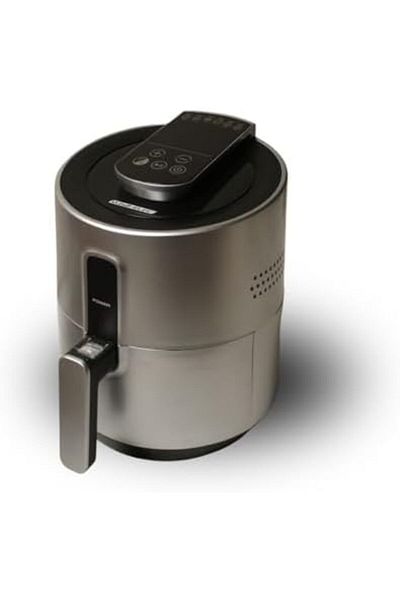 ALSAIF Air Fryer - 2.6 Liters - 1300 Watts | Hot Air Fryer with Adjustable Temperature (80-200°C) - Silver