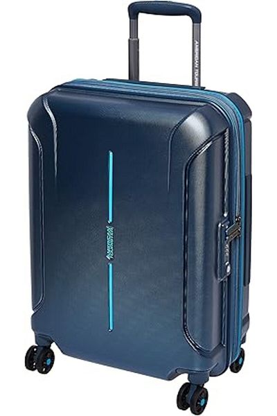 American Tourister Technum Spinner 68 cm - Metallic Blue - 3 Years Global Warranty