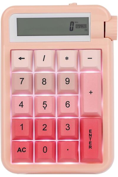 Epomaker لوحة مفاتيح رقمية وآلة حاسبة 2 في 1 من سايفر 21، لوحة مفاتيح رقمية م...