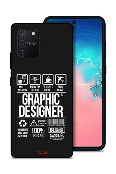 Tolwak غطاء حماية لهاتف Samsung Galaxy S10 Lite - ملصق مصمم جرافيكي