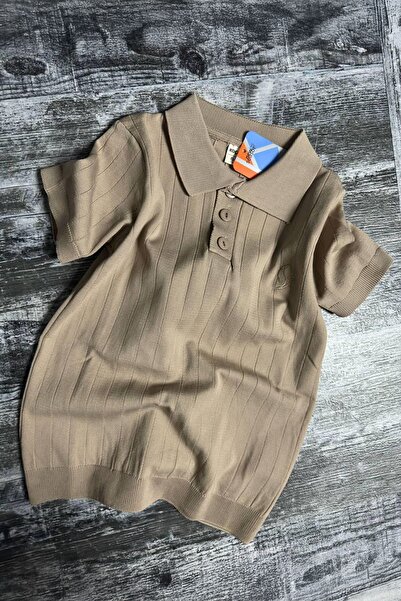 Minigimin Cicileri Tricou cu guler polo pentru băiat Little My Pimples - maro