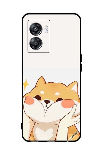 Covernex غطاء حماية لهاتف Oppo A57 مع صورة قطة محبة أثناء حملها من الشيكات