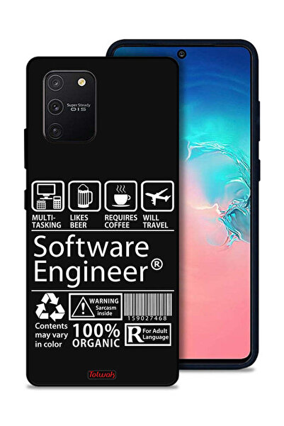 Tolwak غطاء حماية لهاتف Samsung Galaxy S10 Lite، ملصق مهندس برمجيات