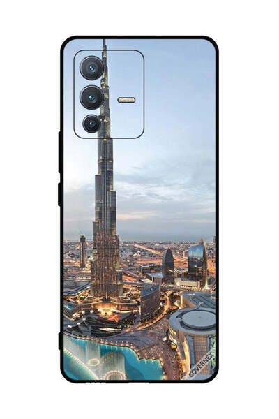 Covernex غطاء حماية لهاتف فيفو S12 برو، منظر جميل لوسط مدينة دبي