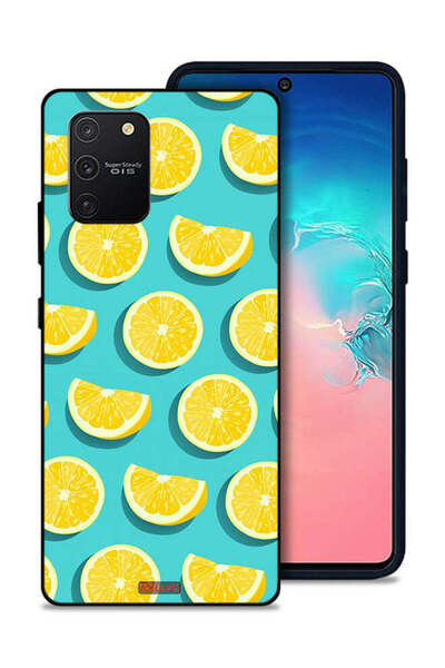 Tolwak غطاء حماية لهاتف سامسونج جالكسي S10 لايت بنقشة برتقالية