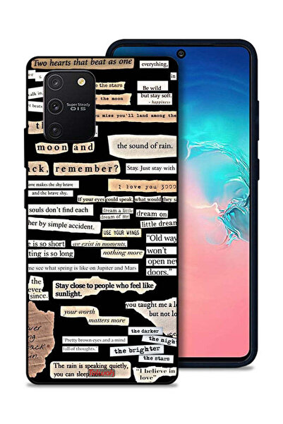 Tolwak غطاء حماية لهاتف سامسونج جالكسي S10 لايت مع ملصقات اقتباسات