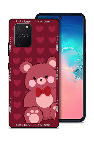 Tolwak غطاء حماية لهاتف سامسونج جالكسي S10 لايت بتصميم الدب المحظوظ