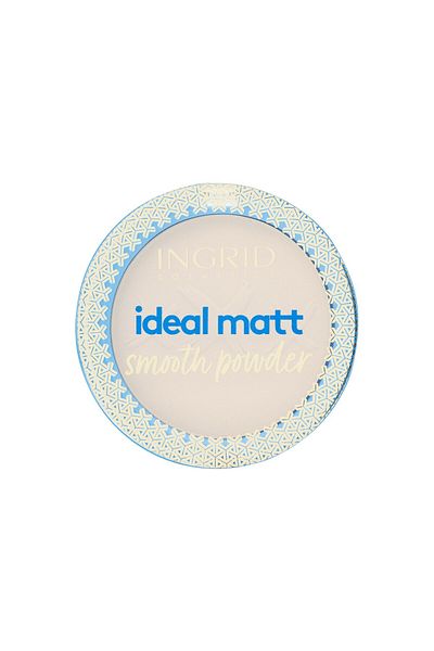 INGRID Ideal Matte Cosmetics Matte Powder, 01 Light Beige, 8 G