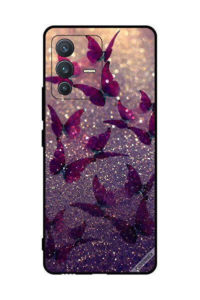 Covernex Protective Case Cover For vivo S12 Glitter Butterflies