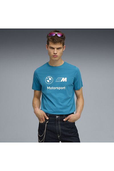 Puma Ανδρικό μπλουζάκι με λογότυπο BMW M Motorsport Essentials