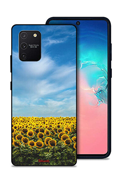 Tolwak غطاء حماية لهاتف سامسونج جالكسي S10 لايت - عباد الشمس تحت السماء